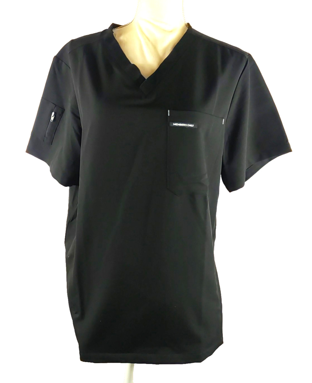 Members Only Men's T Shirt Size Medium Black No Iron